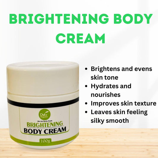 Brightening Body Cream - Dvee Organics - Clears Body Spots and Old Scars on Localized Skin Areas