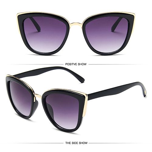 2024 New Arrivals Women Sunglasses Female Fashion Cateye Polarized Sunglasses, Sunwear Vintage Gradient Glasses Retro Cat eye Goggle Sun glasses Female Eyewear UV400 Eyewear Accessories