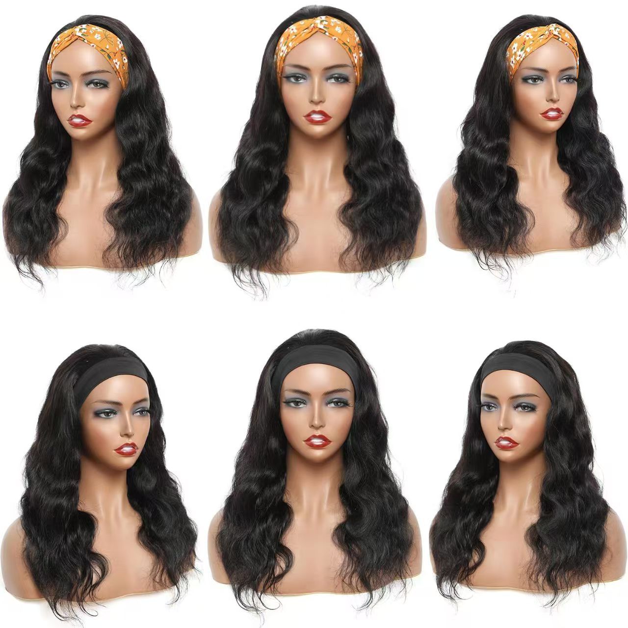 New Headband Wig Body Wave Wig 26Inch Hair Wigs Women Brazilian Ready To Wear Wig Curly Hair Wig