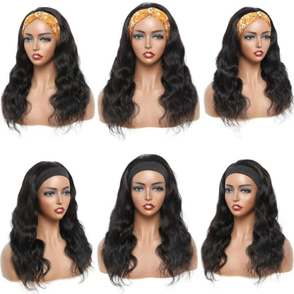 New Headband Wig Body Wave Wig 26Inch Hair Wigs Women Brazilian Ready To Wear Wig Curly Hair Wig