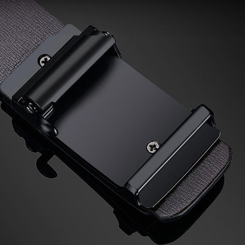 Men Belts Automatic Buckle Belt PU Leather Inner Wear Toothless High Quality Belts For Men Leather Strap Casual Business Jeans Belts Men Luxury Designer Brand