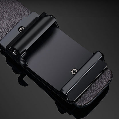 Men Belts Automatic Buckle Belt PU Leather Inner Wear Toothless High Quality Belts For Men Leather Strap Casual Business Jeans Belts Men Luxury Designer Brand
