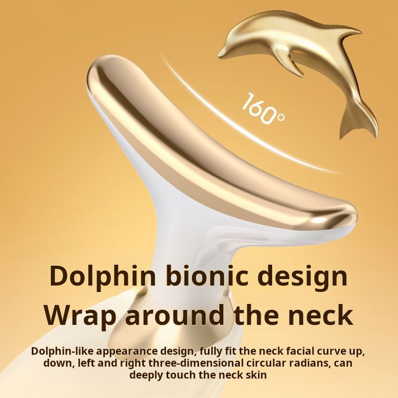 Dolphin beauty device, facial introduction device, household instrument, portable beauty device, neck wrinkle fading massage device