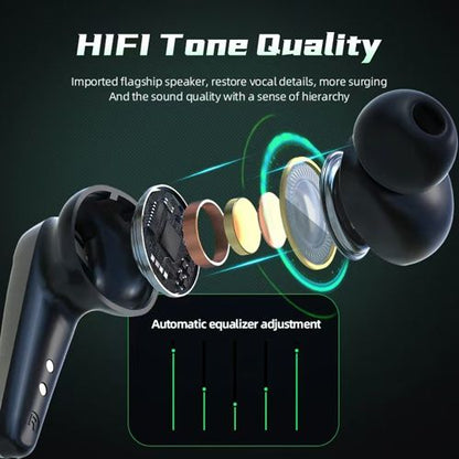 New Arrivals Bluetooth 5.0 Earphones TWS Wireless SportHeadphones Hanging Ear Touch Earphone Gaming Wireless Bluetooth Headset Earphone Bluetooth Earbuds HIFI With Mic Charging Box