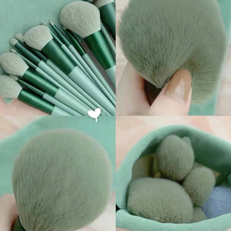 13Pcs Makeup Brushes Set Foundation Powder Eyeshadow Concealer Blending Makeup brush set Beauty Tool with Storage Bag