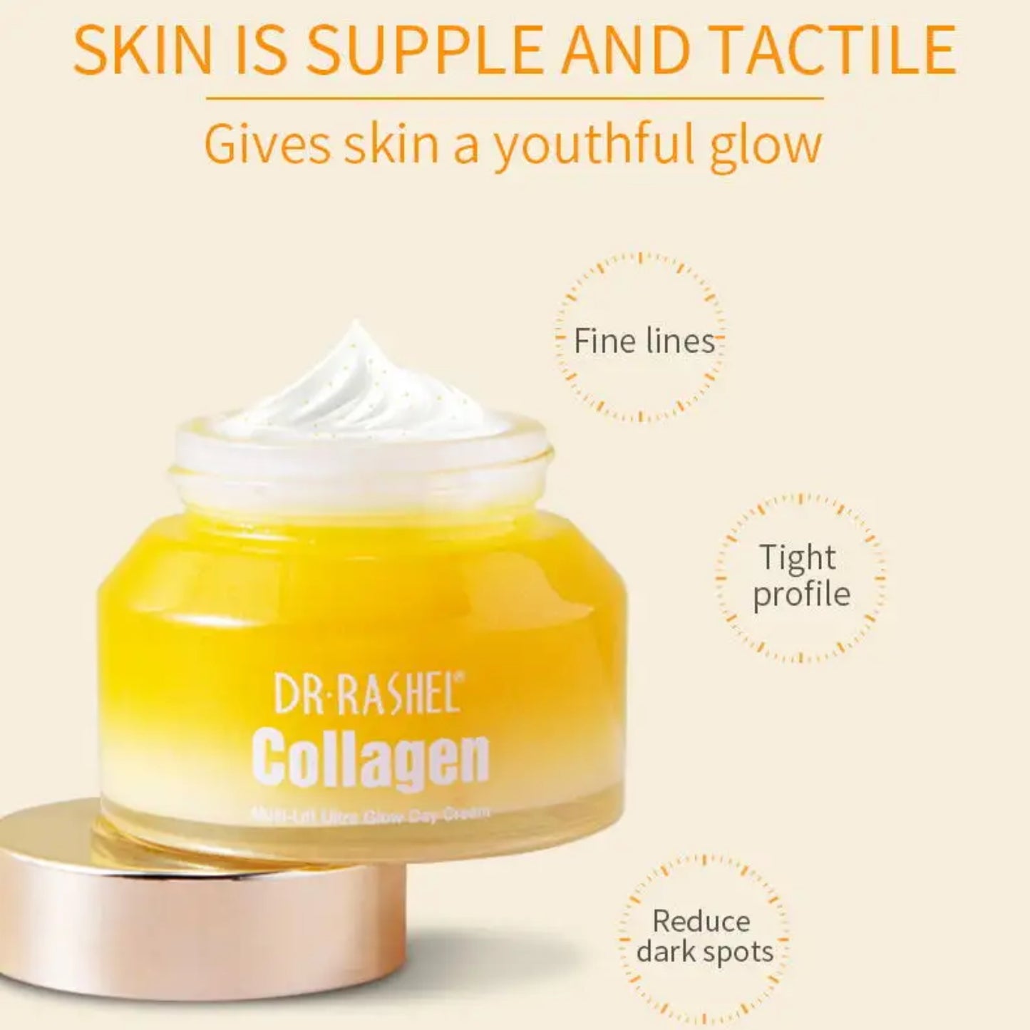 Dr. Rashel Collagen Multi-Lift Ultra Glow Day Cream Wrinkles Pigmentation Dark Spots Natural Tone - DR RASHEL