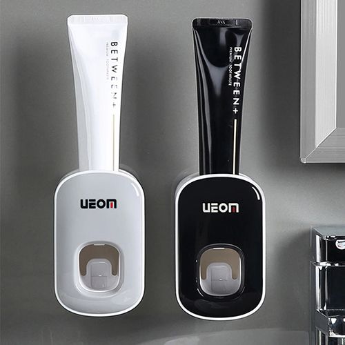 Wall Mount Automatic Toothpaste Dispenser Bathroom Accessories Set Toothpaste Squeezer Dispenser Bathroom Toothbrush Holder Tool Toothpaste Storage