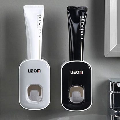 Wall Mount Automatic Toothpaste Dispenser Bathroom Accessories Set Toothpaste Squeezer Dispenser Bathroom Toothbrush Holder Tool Toothpaste Storage