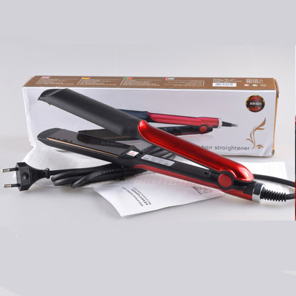 Professional Hair Straightener Titanium Porttable Fashion Style Plate Perm Flat Hair Iron Wet / Dry Wide Plates Fast Heating Hair Styling