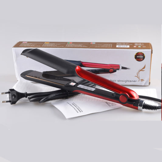 Professional Hair Straightener Titanium Porttable Fashion Style Plate Perm Flat Hair Iron Wet / Dry Wide Plates Fast Heating Hair Styling