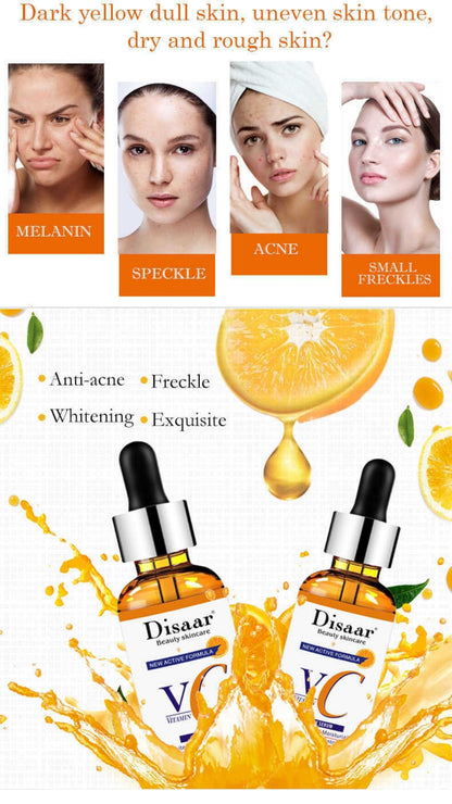 Disaar Vitamin C & Hyaluronic Acid Face Serum Whitening & Moisturizing Facial Care