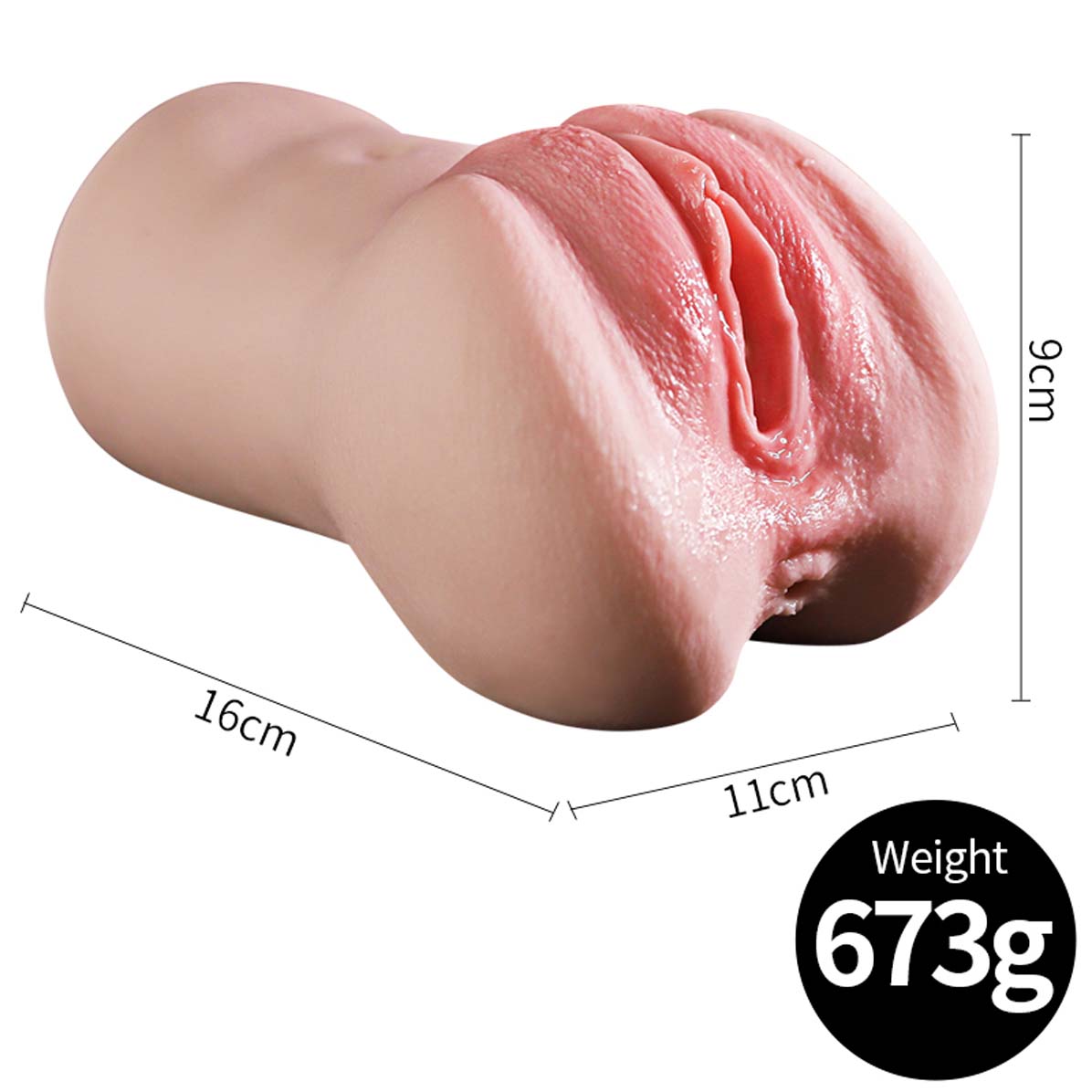 Giant Lifelike Pussy Asshole Male Masturbator Cup 3D Realistic Vagina Ass Stroker Pocket Love Doll With Virgin Pussy Anus for Men Jerkoff Masturbation Adult Sex Toy