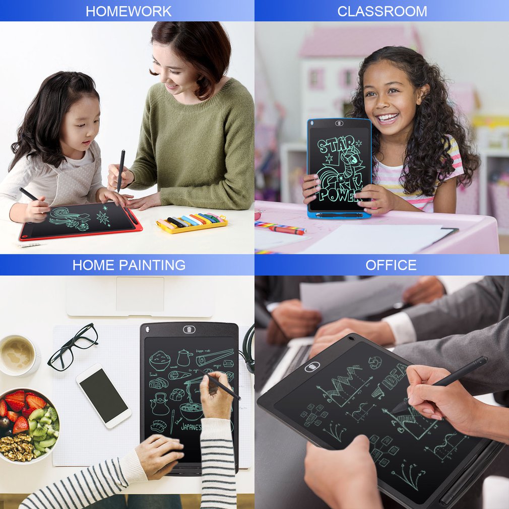 8.5 Inch Smart LCD Handwriting Board Children Electronic Hand Painted Panel Painting Graffiti Dust Free Inkless And Anti Erasing Lock
