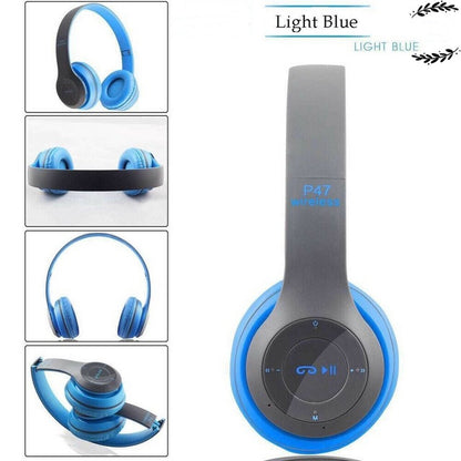 RichRipple P47 Wireless Stereo Bass Bluetooth Headphone Sports Foldable Headset With TF Micro for IOS/Android