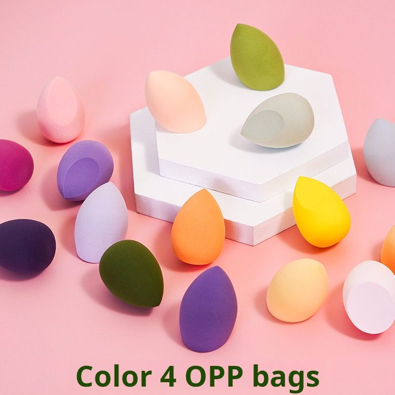 One box of 4 packs Makeup Egg Air Cushion Makeup Egg Sponge Egg Powder Free Powder Storage Box Wet and Dry Storage Box Makeup Egg Set