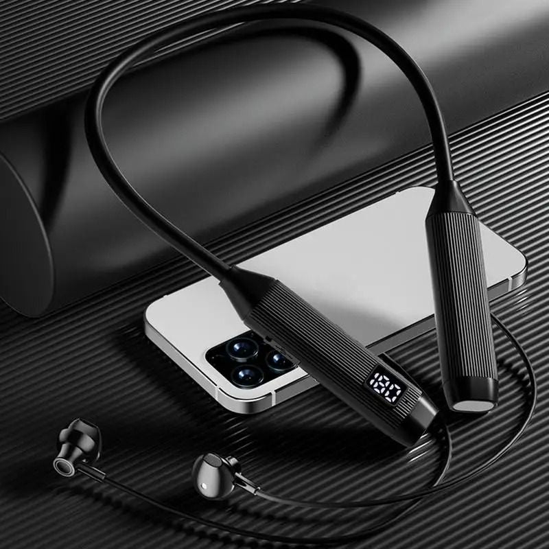 2025 New Upgrade Wireless Bluetooth Earphones LED Display Super Power Neckband Magnetic Bass Sports Earphones Headphones Noise Reduction Headsets