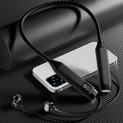 2025 New Upgrade Wireless Bluetooth Earphones LED Display Super Power Neckband Magnetic Bass Sports Earphones Headphones Noise Reduction Headsets