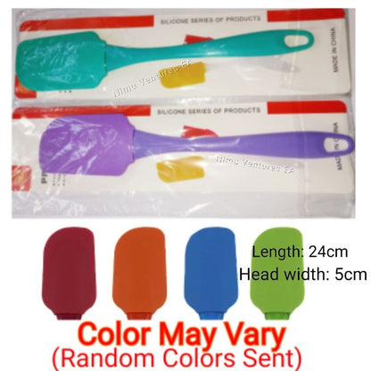 Heat Resistant Silicone Baking Cooking Kitchen Scraper Spatula - 1PC