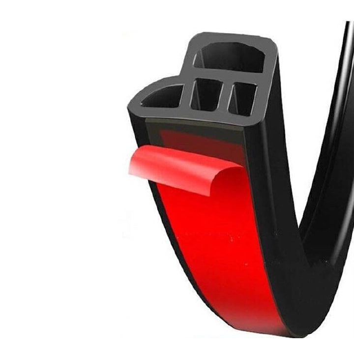 Car Door Hood Trunk Edge Sound Insulation Rubber Seal Strips ,Car Door Seal Strip Rubber Double Layer Sealing Protector Weatherstrip Waterproof for Car Door Glass Window Door Hood Trunk