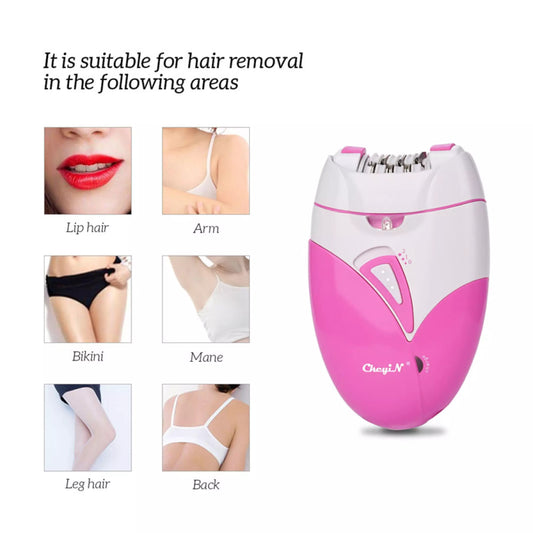 Electric Women Epilator Rechargeable Women’s Hair Remover 2 speed levels without pain and allergy Shaving Hair Shaver Machine