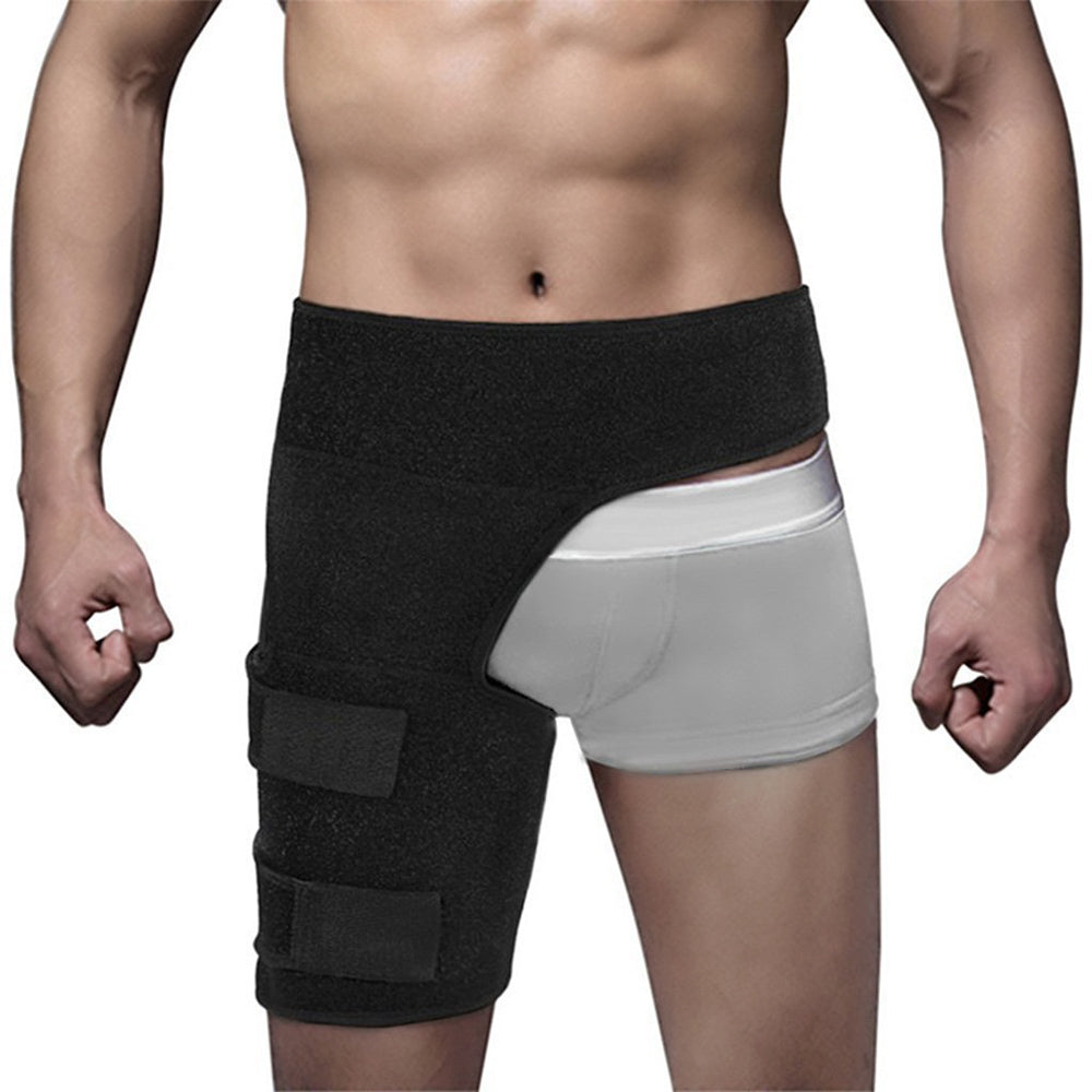 Man Hip Support Braces Compression Brace for Hip Thigh with Adjustable Strap Groin Support Braces Sciatica Pain Relief Wrap Health Care