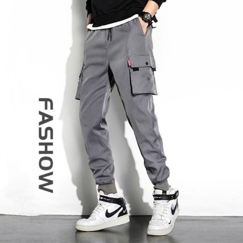 Men Cargo Pants Trousers Overalls Male Clothes Straight Trousers Joggers Pants
