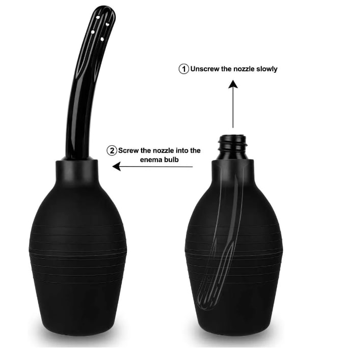 310ml Enema Douche Clean and Healthy Wash Flusher System for Men Women Made of Comfortable Silicone Anal Shower