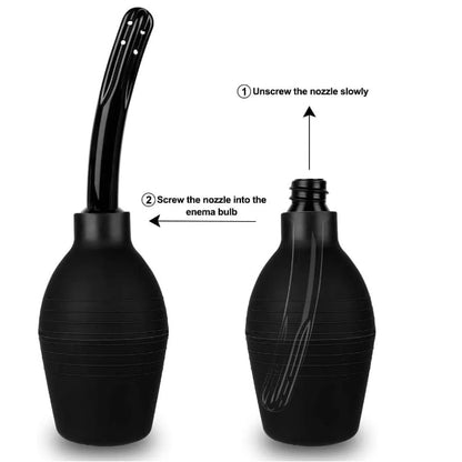 310ml Enema Douche Clean and Healthy Wash Flusher System for Men Women Made of Comfortable Silicone Anal Shower