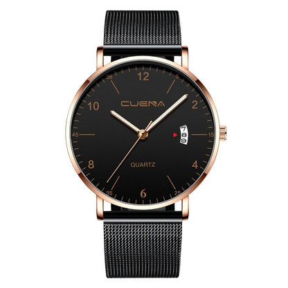 Men Watch Stainless Quartz WristWatches Waterproof Male Watches Fashion Wrist Watch Date Classic Valentines Gift