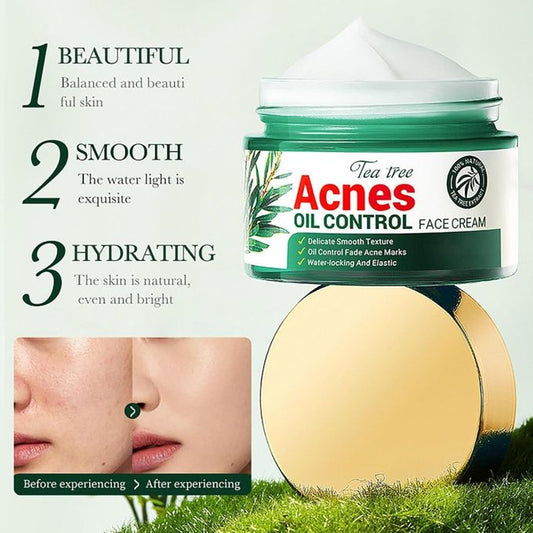 Tea Tree Acne Oil Control For Moisturizing, Repair, Water locking and Elastic Face Cream.