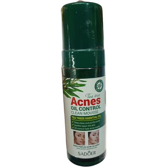 Tea Tree ACNES OIL CONTROL CLEAN MOUSSE Essential Oil Deep Clean Purify Pores Soothe Repair Marks Pimples