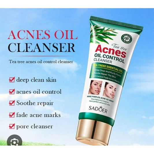 Tea Tree ACNES OIL CONTROL CLEAN MOUSSE Essential Oil Deep Clean Purify Pores Soothe Repair Marks Pimples