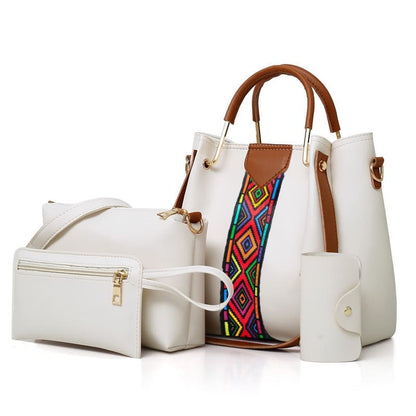 4 PCS Women Bags Handbags Ladies Bags Purse Shoulder Bags Tote Bags Hobo Bags