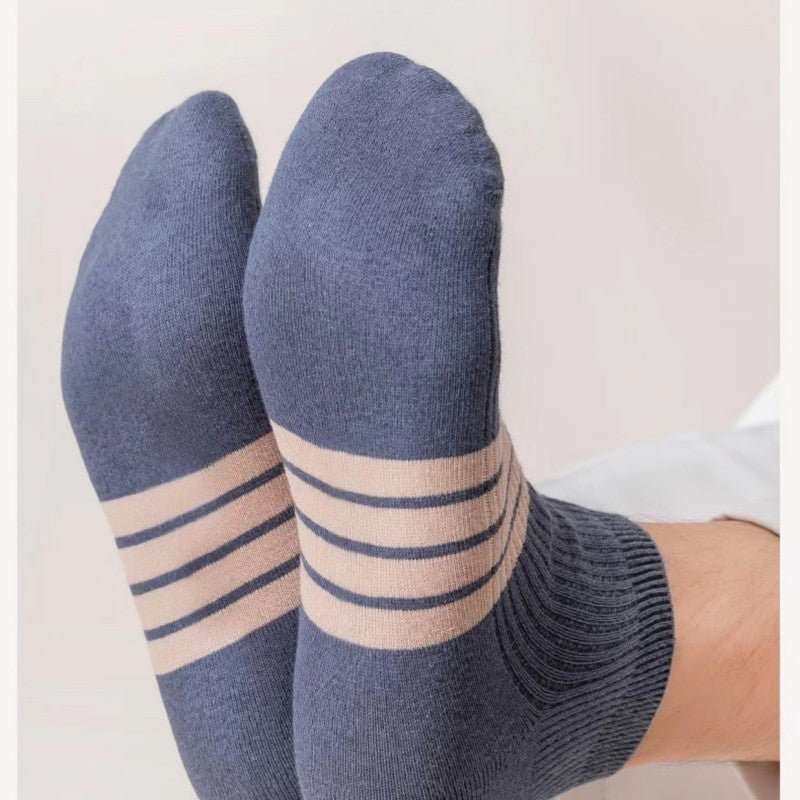 5 Pairs Of Men's Socks Short Sports Sweat-absorbing And Odor-proof Socks Boat Socks Men's Socks Cotton Men's Clothing Casual Socks