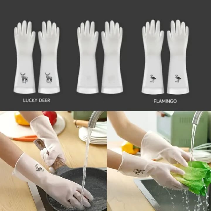 Premium Cleaning Gloves - Waterproof, enhanced grip, long-lasting, perfect for home cleaning kitchen dishwashing and laundry - a must-have cleaning accessory and Indispensable Cleaning Comp