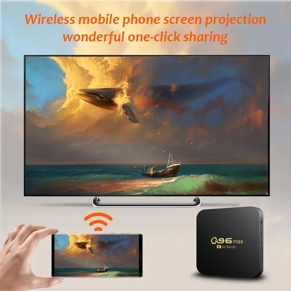 New Q96 Max TV Box Android 11.0 WIFI 4K 8+128G Smart Box Amlogic S905 HD Smart TV Youtube Media Player