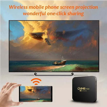 New Q96 Max TV Box Android 11.0 WIFI 4K 8+128G Smart Box Amlogic S905 HD Smart TV Youtube Media Player