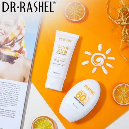 Dr. Rashel Sun Cream + After Sun - Anti-aging & Moisture Sun Cream SPF 60++ & After Sun Soothing & Cooling Gel