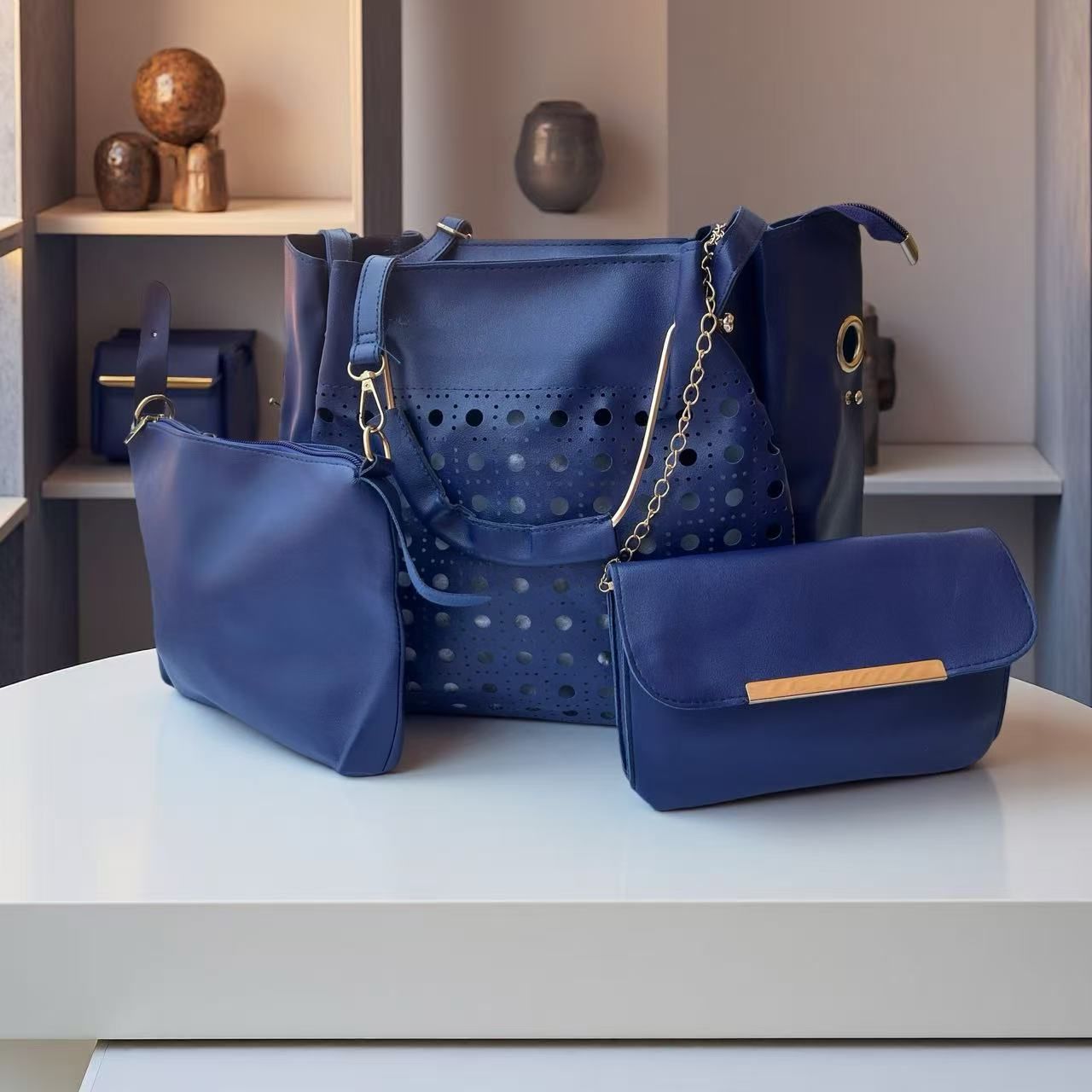 3 PIECES Ladies Shoulder Casual Bag girl Handbags for Ladies Tote Bags Crossbody Bags for Women Fashion Female Handle Shoulder Shoulder Bag Fast delivery within 1-5 days