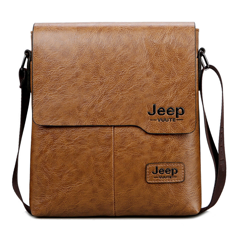 Men PU leather single shoulder bag fashion shoulder bag business bag men's crossbody bag business cross-body sling bag