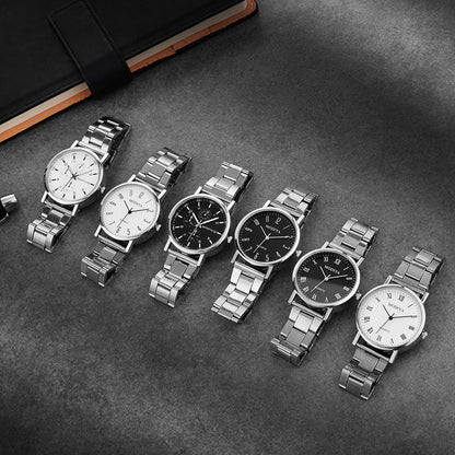 2024 Quartz Watches Business Wristwatch Exquisite Appearance Design Minimalist Men Unisex Watches Stainless Steel Band Watches Couple Watches Lovers Watch Valentine's Day Gift