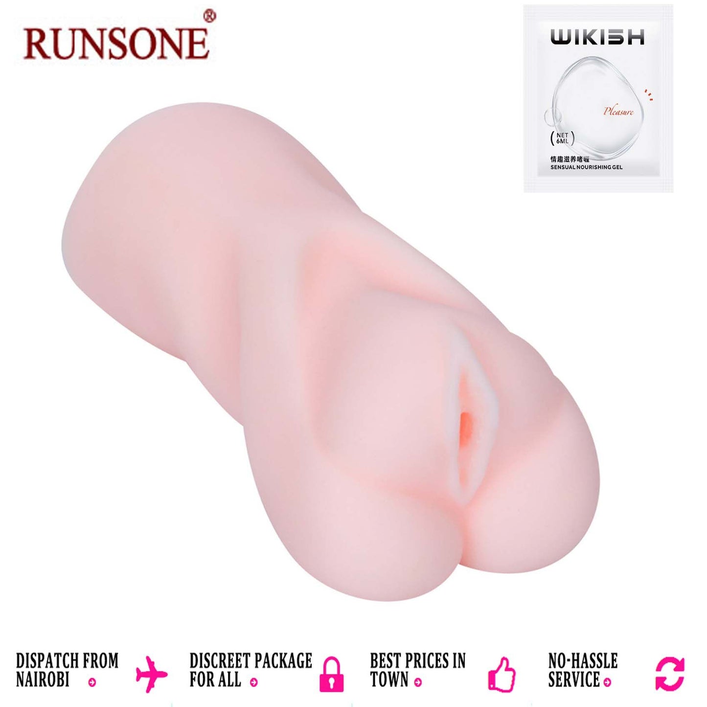 Pussy Compact Male Masturbator Free Lubricant Gel 3D Lifelike Vagina Jork Off Stroker Love Doll Realistic Sex Toy For Men