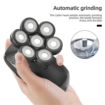 Men's Rechargeable Shaver 7D Floating Shaving Head Beard Trimmer 5 in1 Rechargeable Shaver Multifunctional Trimmer For Men