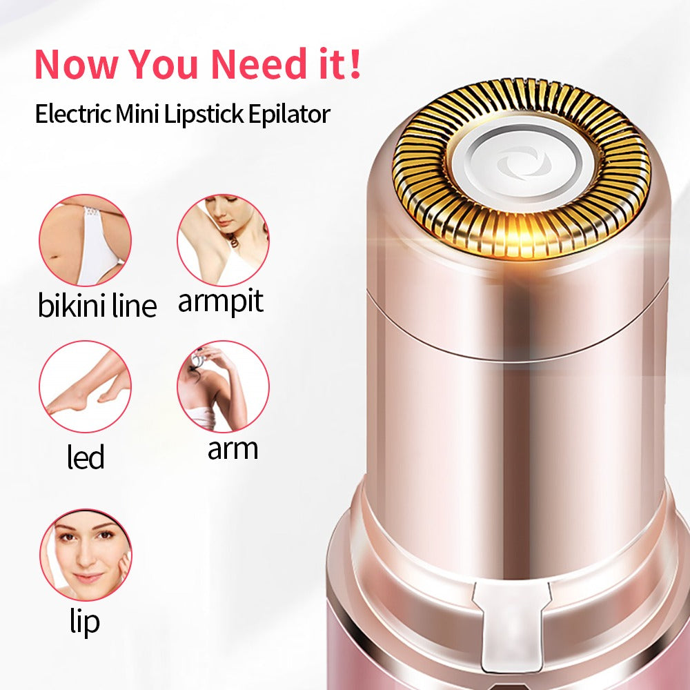 3 in1 Women Electric Eyebrow Trimmer Mini Eye Brow Epilator Facial Hair Removal USB Charging Portable Women Painless Razor Shaver Tool