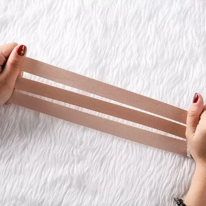 Women Strapless Ruched Push Up Bra Padded Hollow Out Backless Wireless Underwear Bandeau Thread Ribbed Adjustabable Bralette Lingerie