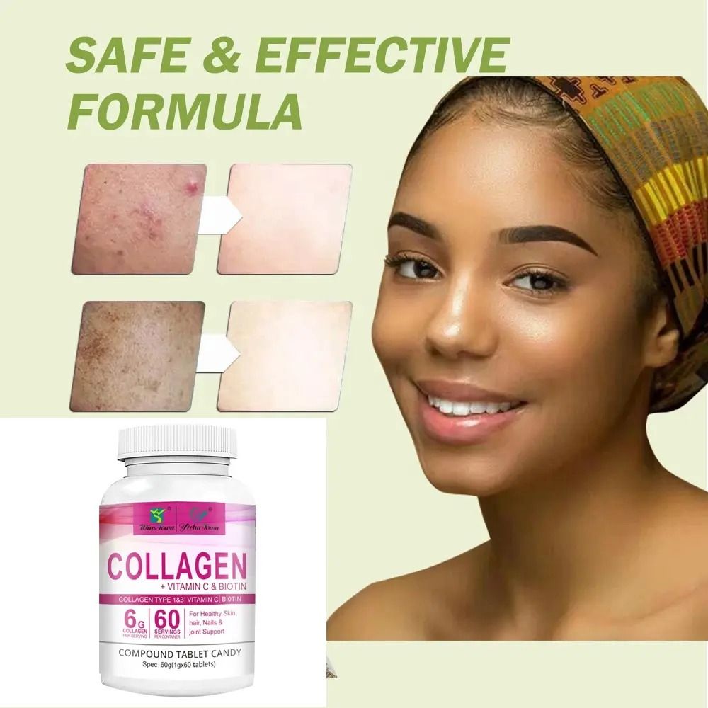 Winstown Collagen Skin Care Vitamin C Collagen l-Glutathione 60 Pcs Winstown Collagen Skin Care Vitamin C Biotin Collagen l-Glutathione