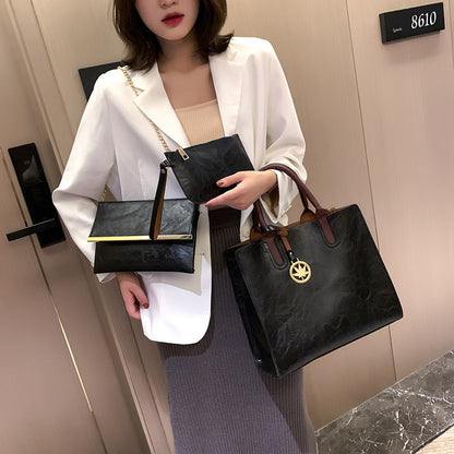 Bags Handbags For Women Bags Ladies Bags 3 Sets/PCS Tote Bags Clutch Shoulder Bags Large On Sale