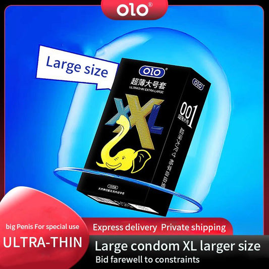 OLO large ultra-thin genuine condom, men's special large penis condom, 56mm, naked inserted into the penis condom