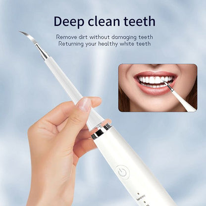 Electric Toothbrush Sonic Dental Teeth Whitening Kit Tooth Whitener Calculus Tartar Remover Tools Cleaner Stain Oral Care, Whitening Instrument Waterproof USB Fast Charging Device For Dental Brush