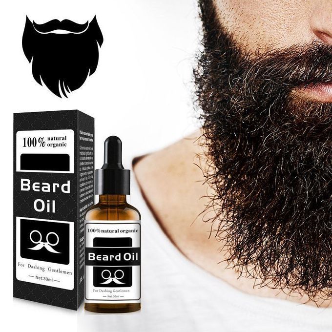100% Natural Organic Beard Oil – Premium Blend of Argan, Jojoba & Grapeseed Oils with Vitamin E – Hydrates Beard & Skin, Tames Frizz, Soothes Itch & Flakes, Lightweight Grooming Oil
